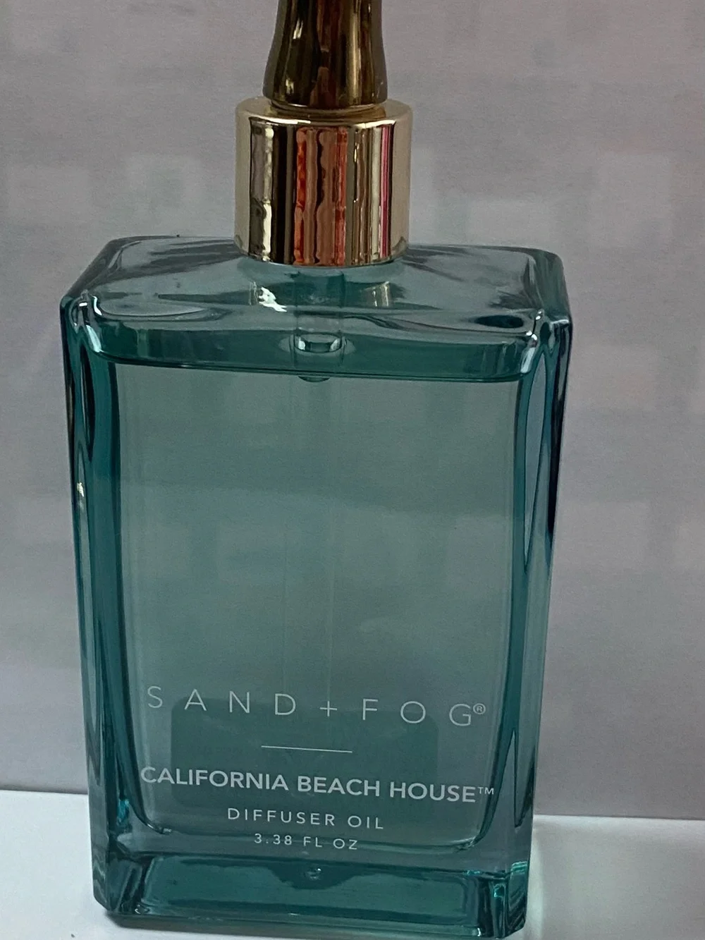 Sand + Fog California Beach House Diffuser Oil - Teal Glass Bottle